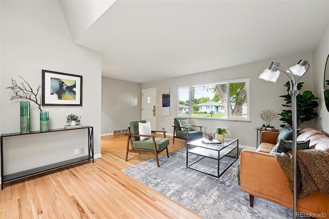 5436 E Atlantic Pl, Denver, CO 80222 - living area featuring wood finished floors and baseboards