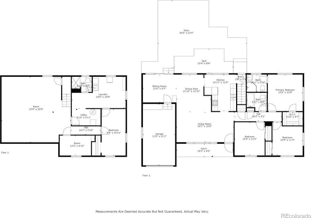5436 E Atlantic Pl, Denver, CO 80222 - floor plan / room layout
