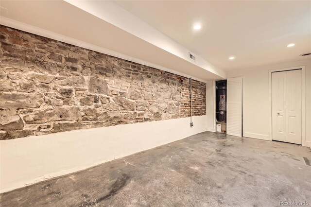 3521 Osage St, Denver, CO 80211 - finished below grade area featuring recessed lighting