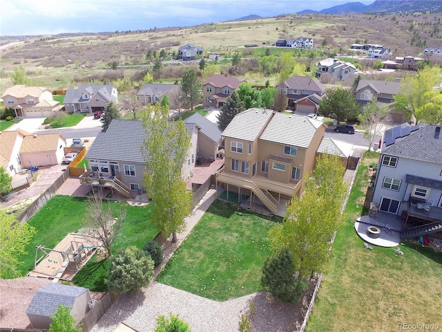750 Capeglen Rd, Colorado Springs, CO 80906 - aerial perspective of suburban area featuring a mountainous background