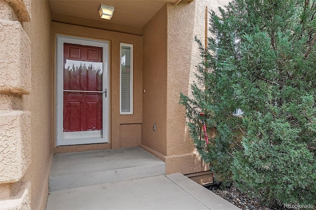 750 Capeglen Rd, Colorado Springs, CO 80906 - property entrance with stucco siding