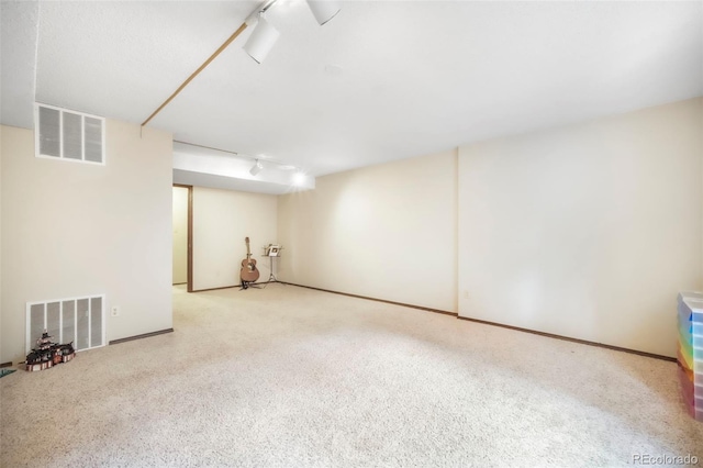 510 Silhouette Way, Monument, CO 80132 - finished below grade area featuring rail lighting and baseboards