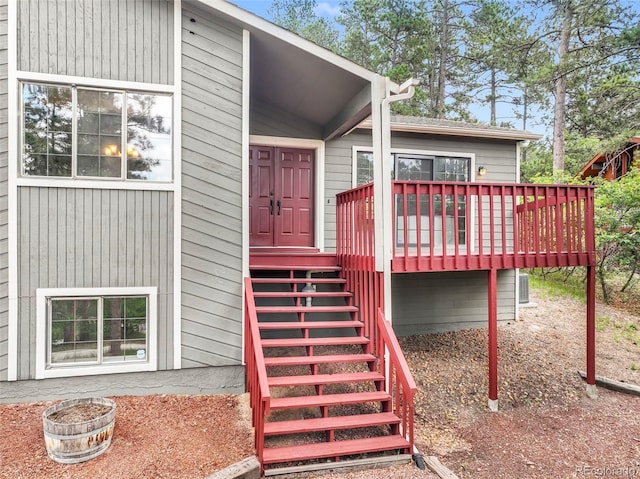 510 Silhouette Way, Monument, CO 80132 - entrance to property with a wooden deck
