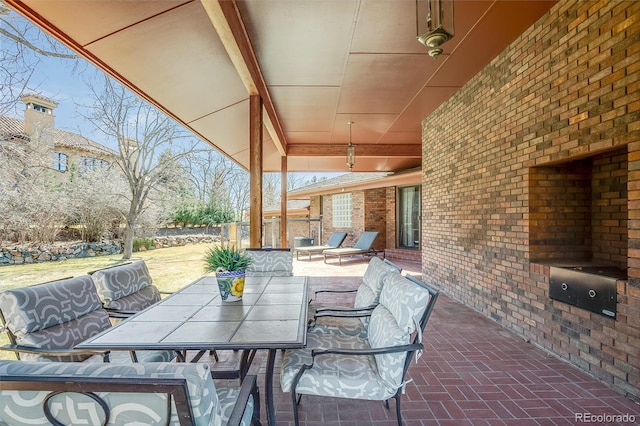 view of patio / terrace with outdoor dining area