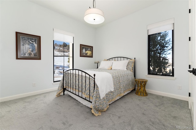 bedroom with carpet floors