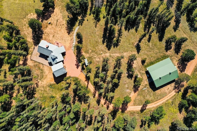 aerial view featuring a rural view