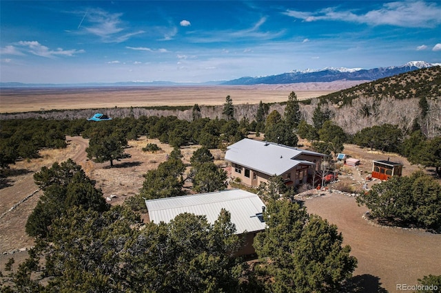125 Deer Run, Mosca, CO 81146 - view from above of property featuring a mountain backdrop