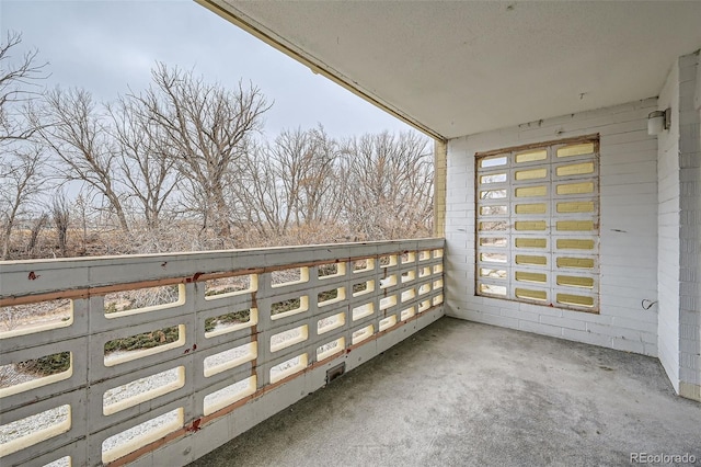 view of balcony