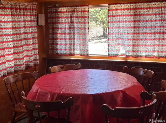 dining room with plenty of natural light