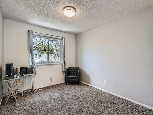 13358 Briarwood Dr, Broomfield, CO 80020 - office featuring a textured ceiling, carpet, and baseboards