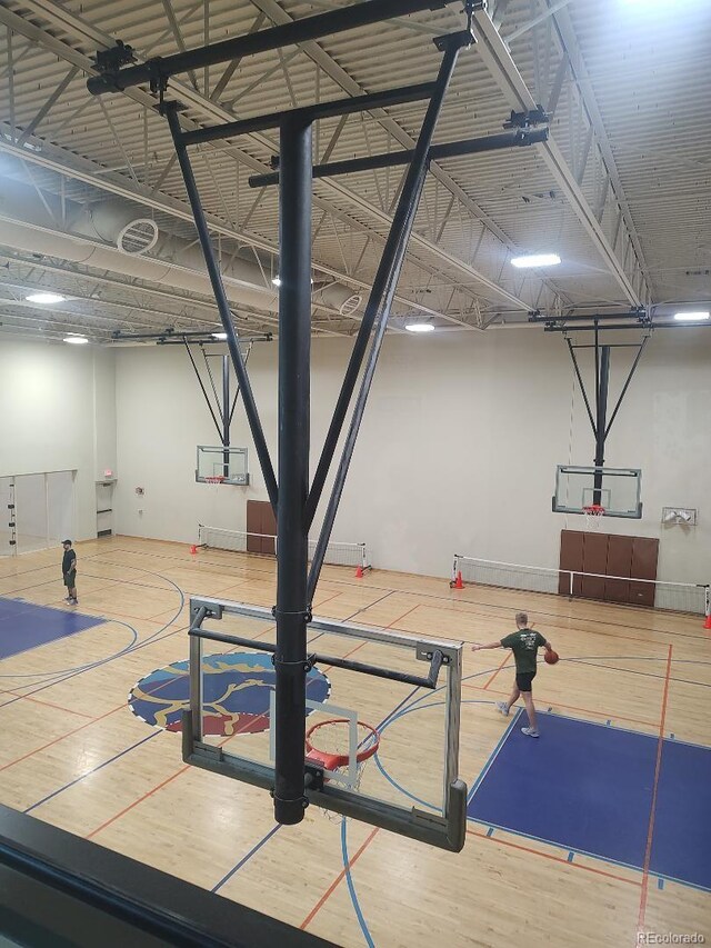 view of basketball court