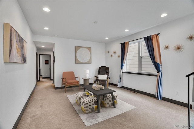 21345 E 59th Dr, Aurora, CO 80019 - living area with light carpet and recessed lighting