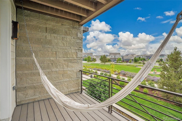 21345 E 59th Dr, Aurora, CO 80019 - balcony featuring a residential view