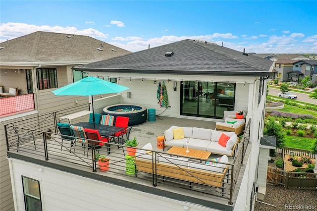 21345 E 59th Dr, Aurora, CO 80019 - deck with outdoor lounge area and outdoor dining area