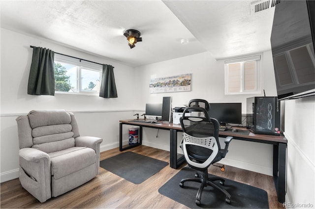 6604 S Dahlia Cir, Centennial, CO 80121 - office with wood finished floors and baseboards