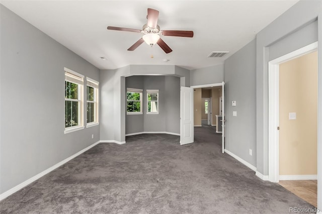 6190 S Oswego St, Englewood, CO 80111 - carpeted empty room featuring ceiling fan and baseboards