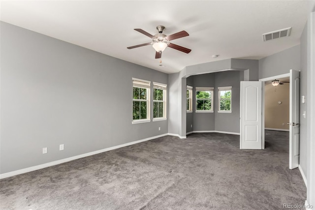 6190 S Oswego St, Englewood, CO 80111 - spare room featuring ceiling fan and carpet flooring