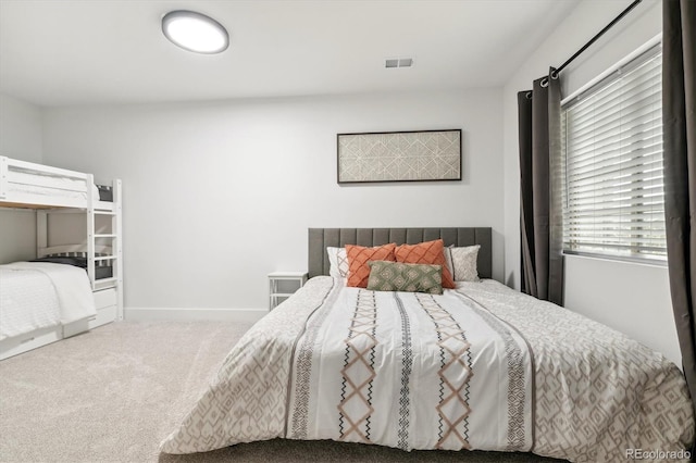 bedroom with carpet floors