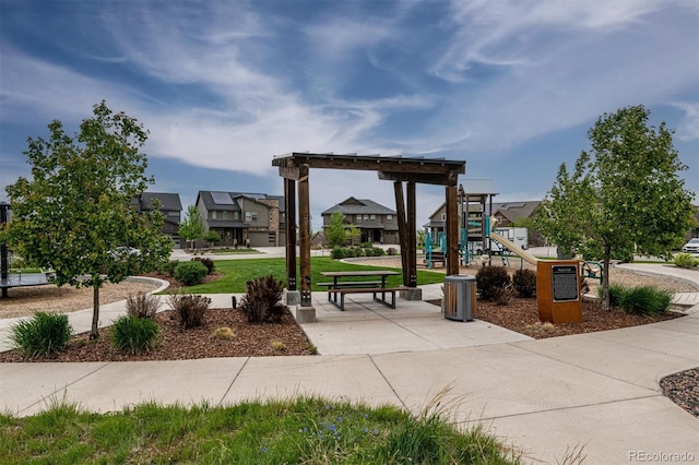 surrounding community featuring a playground