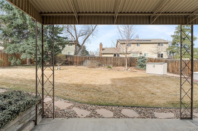 3765 S Depew St, Denver, CO 80235 - view of yard featuring a fenced backyard