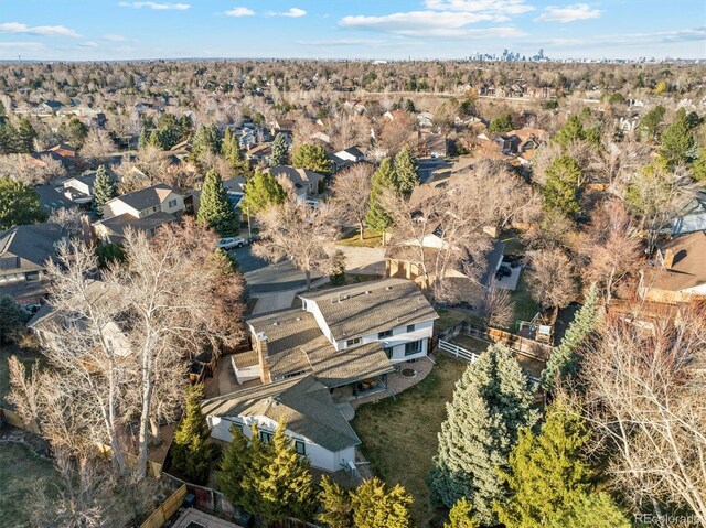 1998 S Harlan Ct, Lakewood, CO 80227 - aerial overview of property's location with nearby suburban area