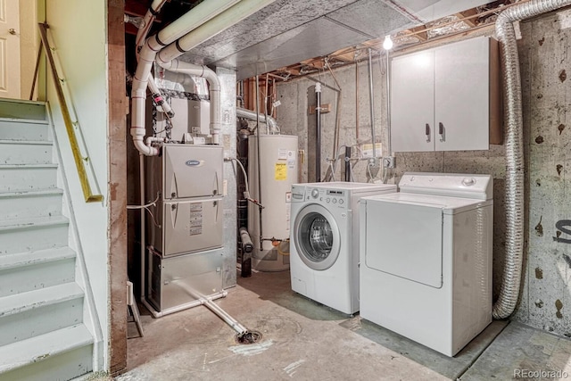 15918 E Flora Pl, Aurora, CO 80013 - laundry area featuring water heater and independent washer and dryer