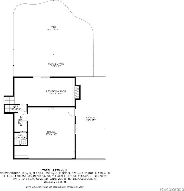 15918 E Flora Pl, Aurora, CO 80013 - floor plan / room layout