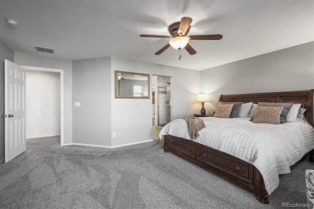 2198 Broadleaf Loop, Castle Rock, CO 80109 - bedroom with carpet flooring, baseboards, and ceiling fan