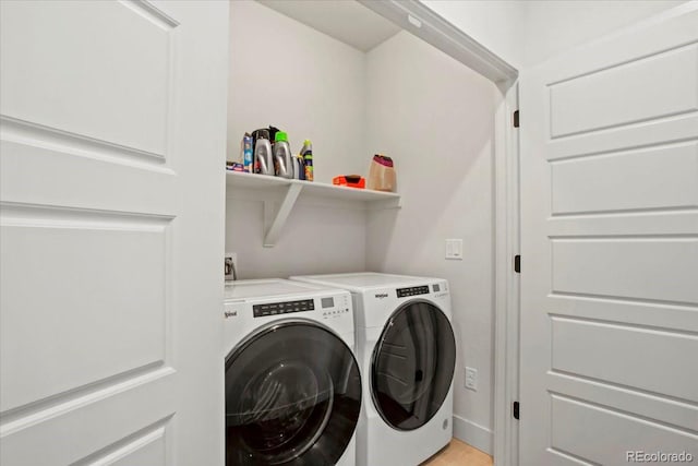 16637 Shoshone St, Broomfield, CO 80023 - laundry area featuring washing machine and clothes dryer