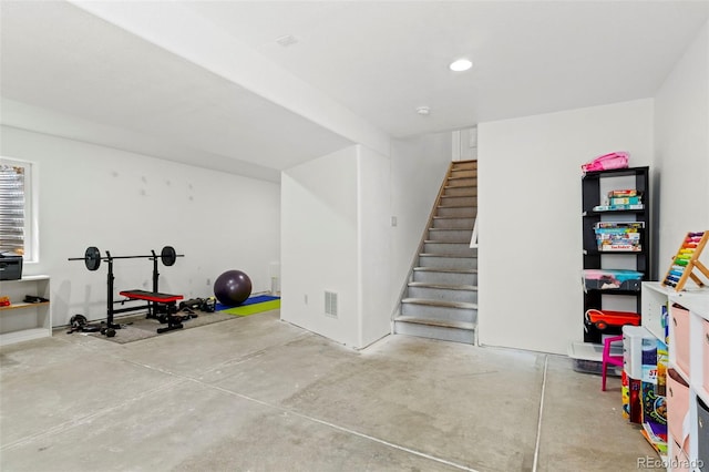 4426 Crow Creek Dr, Colorado Springs, CO 80922 - exercise area with recessed lighting