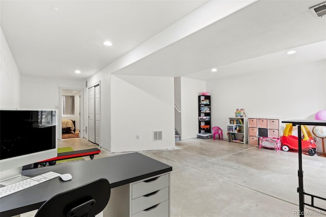 4426 Crow Creek Dr, Colorado Springs, CO 80922 - office space featuring recessed lighting and concrete flooring