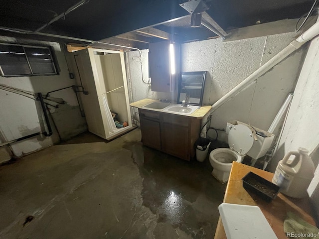 189 13th Ave, Cedaredge, CO 81413 - unfinished basement with a sink