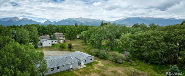 910 W Main St, Buena Vista, CO 81211 - view from above of property featuring mountains