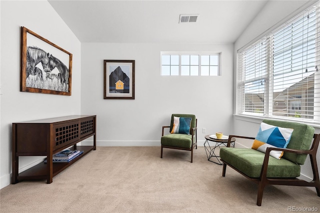 2027 Vallejo Loop, Broomfield, CO 80023 - sitting room with light colored carpet, baseboards, and vaulted ceiling