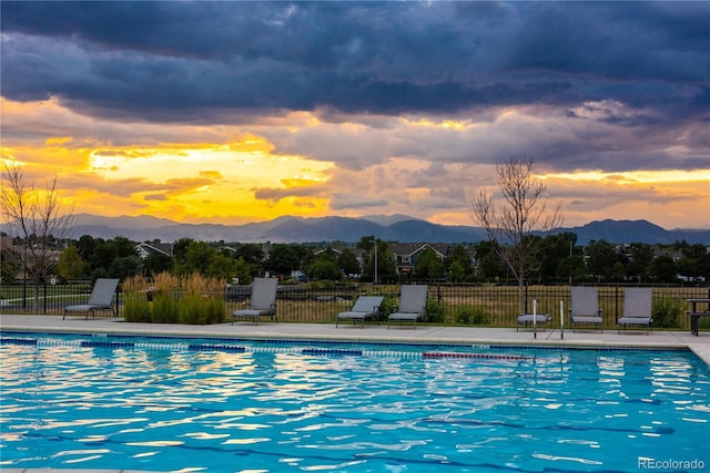2027 Vallejo Loop, Broomfield, CO 80023 - community pool with a mountain view and fence