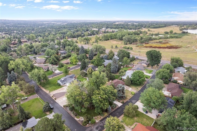 bird's eye view with a residential view