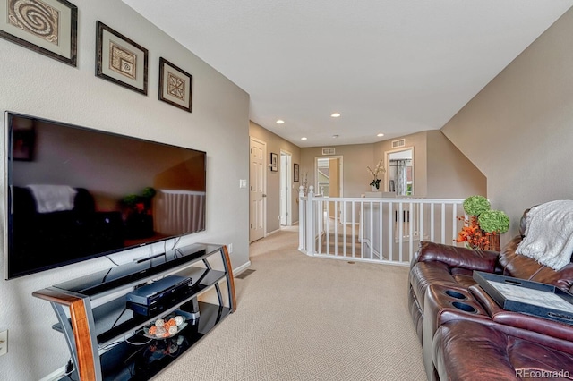 5625 S Buchanan St, Aurora, CO 80016 - living area with carpet floors, recessed lighting, and baseboards