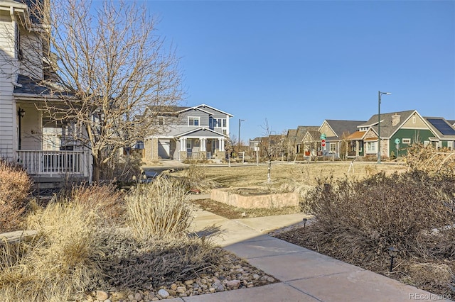 view of yard with a residential view