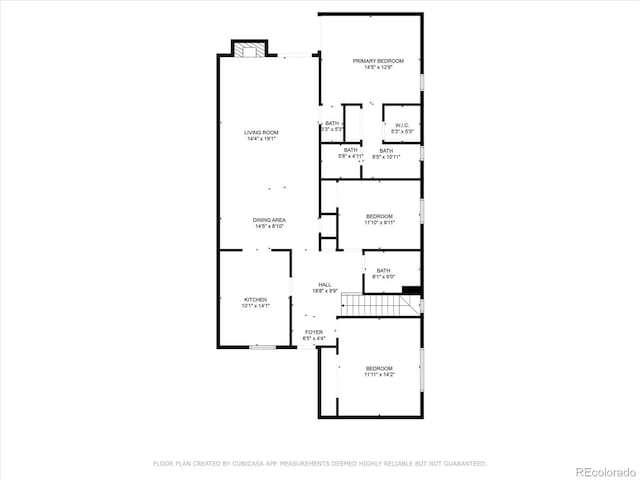 14333 E Warren Pl, Aurora, CO 80014 - home floor plan