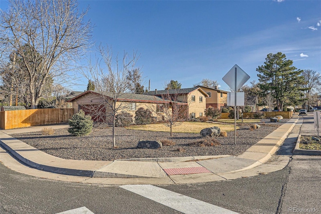 view of front of home