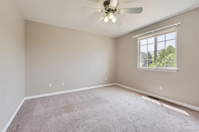 3416 Hawthorne Dr, Highlands Ranch, CO 80126 - unfurnished room featuring carpet flooring, baseboards, and ceiling fan