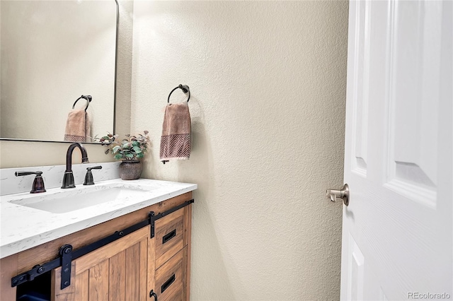 bathroom featuring vanity