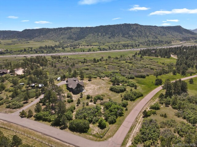 5800 Elk View Ct, Larkspur, CO 80118 - aerial view of a mountain backdrop