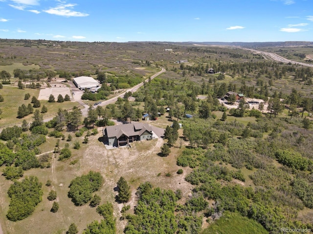 5800 Elk View Ct, Larkspur, CO 80118 - aerial view of property and surrounding area