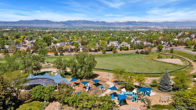 9598 Lowell Blvd, Westminster, CO 80031 - aerial view of property's location featuring a mountainous background
