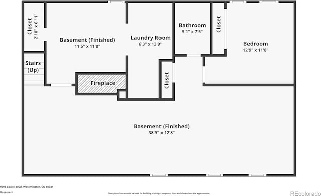 9598 Lowell Blvd, Westminster, CO 80031 - floor plan / room layout