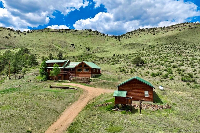 660 Wagon Wheel Rd, Guffey, CO 80820 - mountain view featuring rural landscape