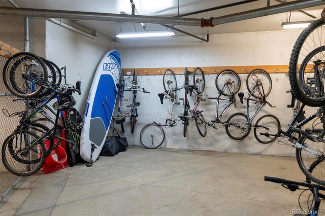 garage featuring bike storage