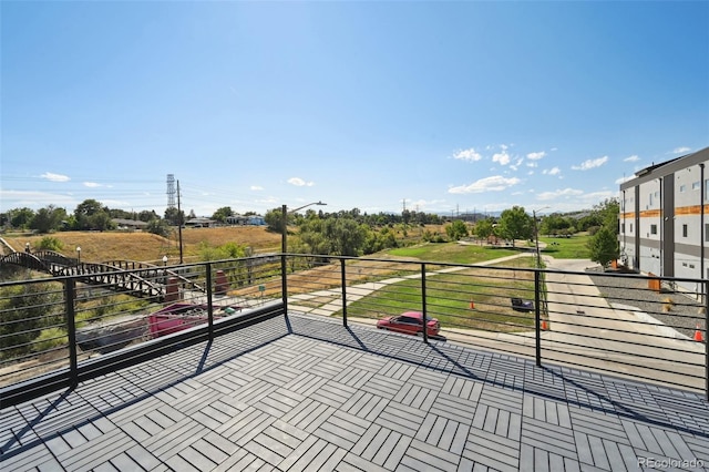 view of patio / terrace featuring a balcony