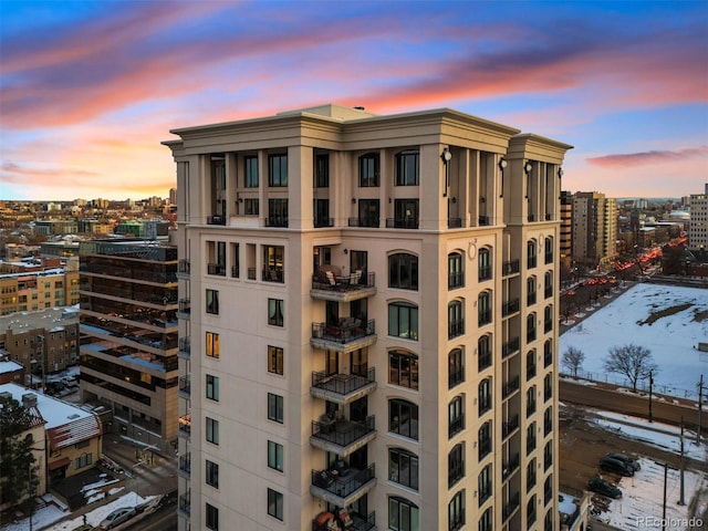 view of property with a city view